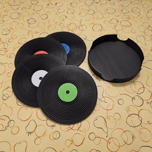 Record Coasters (4 pack with Holder) *NEW*